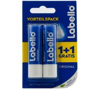 Labello Baume À Lèvres Original 1 X 2 Pièces 4,8G 24H Soin Sans Huiles Minérales