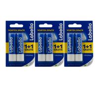 Labello Baume À Lèvres Original 3 X 2 Pièces 4,8G 24H Soin Sans Huiles Minérales