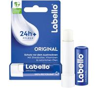 Labello Baume à lèvres original - Soin des lèvres très efficace avec beurre de karité, vitamines et huiles naturelles - Baume à lèvres pour plus de 24 heures d'hydratation (4,8 g)
