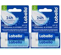 Labello Baumes à lèvres Original + Hydrocare 2 x 4,8 g (Lot de 2)