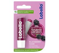 Labello Blackberry Shine Baume à lèvres 4,8 g, baume à lèvres coloré avec arôme de mûre, baume à lèvres hydratant 24H avec ingrédients naturels et pigments de couleur