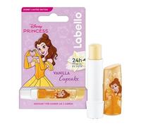 Labello Disney Princess Limited Edition Vanilla Buttercream 4,8 g, Baume à lèvres coloré avec Belle, Baume à lèvres pour filles 3+ 24 h, baume à lèvres parfumé à la vanille