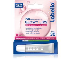 Labello Glowy Lips Berry baume à lèvres teinté à l'acide hyaluronique SPF 30 10 ml