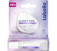 Labello Glowy Lips Gloss à lèvres ultra léger hydratant et nourrissant avec acide hyaluronique, vitamine E et extrait de magnolia pour des lèvres hydratées et brillantes 10 ml