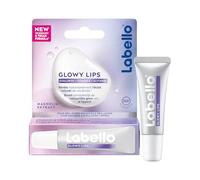 LABELLO - Hyaluron Tube Glow - Soin Des Lèvres - 24H D'Hydratation - Lèvres Nourries & Brillantes - Acide Hyaluronique, Vitamine E & Glycérine - Vegan - 10 ml