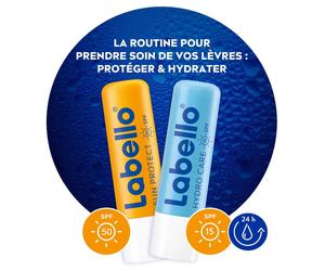 Labello Lèvres Stick Baume à Lèvres Summer Pack Duo Sun FPS50 + Hydro Care FPS15