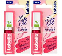 Labello Lip Oil Effetto Glossy - Pink Rock 5.5 ml (Lot de 2)