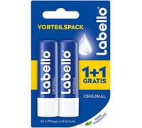 Labello Original Pack avantageux 1+1 gratuit (2 x 5,5 ml) Baume à lèvres au beurre de karité et huiles naturelles, baume à lèvres nourrissant sans huiles minérales