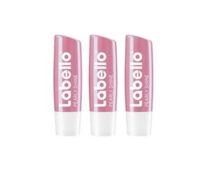 Labello Pearl & Shine Lot de 3 baumes à lèvres brillants