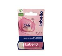Labello Soft Rosé Baume à lèvres coloré à l'extrait de rose 5,5 ml Baume à lèvres fondant aux huiles naturelles et beurre de karité, baume à lèvres hydratant 24 heures avec pigments de couleur
