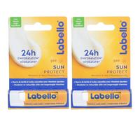 Labello Stick lèvres hydratant protection solaire 2x5 g