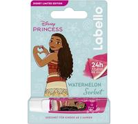 Labello Watermelon Sorbet Limited Disney Princess Edition - Baume à lèvres parfumé à l'arôme pastèque - Baume à lèvres nourrissant pour enfants à partir de 3 ans (4,8 g)