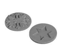 Labels Flocon De Neige + Etoile, 30mm Ø, 2 Pièces