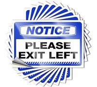 Labels Notice Please Exit Left for Occupational Therapy & Class Ebike - Panneau de jeu magnétique amusant et humoristique