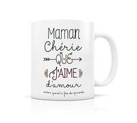 Label'tour, Mug céramique "Maman chérie que j'aime" - créabisontine