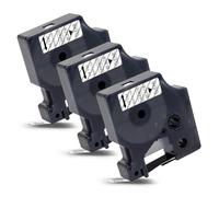 Labelwell 3x Ruban pour Étiqueteuse Compatible pour Dynmo D1 6mm 43610 S0720770 Noir sur Transparent pour Dynmo LabelManager 160 210D 360D 280 420P 500TS 120P PC, PnP Dynmo Labelpoint 100 150 200 250