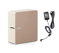 LABELWORKS Epson LW-C610PX Étiqueteuse portable sans fil de qualité supérieure avec adaptateur secteur - Idéal pour la maison, les travaux manuels et l'organisation