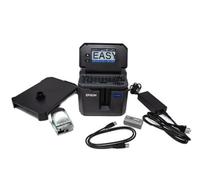 LABELWORKS Epson LW-Z5010PX-B - Étiqueteuse industrielle et ruban en vinyle noir sur blanc de 2,5 cm - Kit d'imprimante complet avec accessoires, rouleau d'étiquettes en vrac B224VTBWPX, imprimante de