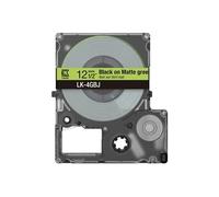 Ruban d'étiquettes Epson LK-4GBJ Noir mat sur vert (12 mm)