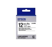 LabelWorks LK-4WBN - Noir sur blanc - Rouleau (1,2 cm x 9 m) 1 cassette(s) bande d'étiquettes - pour LabelWorks LW-1000, 300, 400, 600, 700, 900,