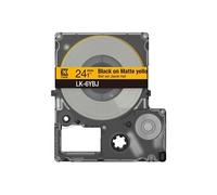 LabelWorks LK-6YBJ - Noir sur jaune mat - Rouleau (2,4 cm x 8 m) 1 cassette(s) boîte de suspension - cartouche de bande - pour LabelWorks LW-C610