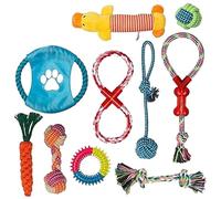 Labeol Jouets pour Chien Durables Mâcher Lot de 10 Jouets Chiots Nettoyage des Dents Sûr Non Toxique Corde Jouet pour Les Petits Moyens et Grands Chiens