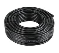 Labgear Câble coaxial satellite RG6-25 m - Noir - Pour antenne numérique et données - Câble coaxial TV