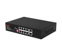 Labgear Commutateur réseau Gigabit PoE à 8 Ports, portée de 300 m, concentrateur répartiteur Ethernet Haut débit Non géré avec portée étendue, monté sur Bureau ou Mural, boîtier en métal Durable