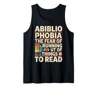 L'abibliophobie est la peur de manquer de livres pour lire Débardeur