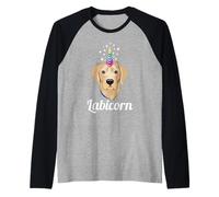 Labicorn Funny Labrador Unicorn Dog Lovers Gift for Kids Manche Raglan