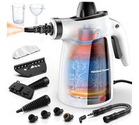 LABIGO Nettoyeur à Vapeur, Nettoyeur à Vapeur Sous Pression Portable Multi-Surface Naturel avec 12 Accessoires & Verrou de Sécurité, Défroisseur Portable pour Nettoyer Maison, Cuisine, Salle de Bain