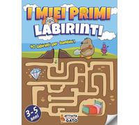 Labirinti per bambini 3-5 anni: Cerca e Trova Labirinti per bambini 4 anni | Libro vacanze prescolare Rompicapo e Enigmistica bambini | Attività prescolare Giochi e passatempi