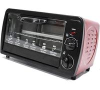 LABLADUO Four électrique,Four à Convection Four électrique de Table Mini Four 12 L avec rôtissoire, température réglable, Facile à Nettoyer, Accessoires Inclus, Acier Inoxydable 640 W