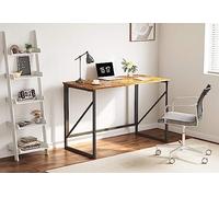 LABLADUO Petit bureau debout pliable pour ordinateur, bureau d'écriture moderne et simple, pour bureau à domicile, bureau pour ordinateur portable, assemblage facile, marron (100 x 50 cm)