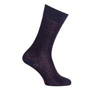 Labonal. Chaussette. unie, jersey lin, Lin Majoritaire. Bleu Marine. 42/43 FABRIQUE EN FRANCE - HOMME. (1 paire)