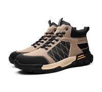 Labor Protection Steel Toe Shoes, Men's Hiking Shoes Outdoor Adventure Sneakers, Anti Smashing and Anti Piercing Safety Shoes, Wear-Resistant and Anti Slip Work Shoes ( Color : Black , Size : 43 EU )