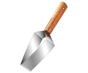 Labor-Saving Watermelon Cutter with Wooden Handle for Kitchen and Home Use