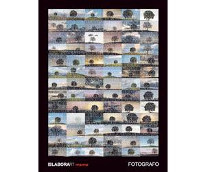 LABORArt memo - Fotografo - Quaderno 21x28 cm - dedicato alla professione del Fotografo: 110 pagine a righe - Copertina rigida di qualità con Illustrazione originale d'Autore