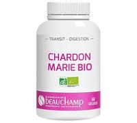 Laboratoire Beauchamp - CHARDON MARIE BIO - Complément Alimentaire - Détoxification, Elimination & Protection du Foie - 60 gélules - Développé en France