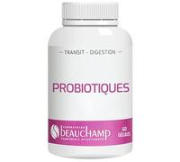 Laboratoire Beauchamp - Complément alimentaire PROBIOTIQUES - Mélange de 5 souches probiotiques - Equilibre de la flore intestinale - Développé en France