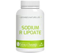 Laboratoire Beauchamp - Complément alimentaire SODIUM R LIPOATE 300 MG - 60 gélules - Puissant antioxydant - Défenses naturelles - Développé en France