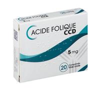 Laboratoire C.C.D. Acide Folique 5 mg Comprimé(S) 20 pc(s)