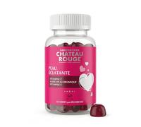 LABORATOIRE CHÂTEAU ROUGE - Gummies Peau Éclatante - 60 Gummies - Acide Hyaluronique, Vitamine C - Programme Anti-Âge