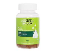 LABORATOIRE CHÂTEAU ROUGE - Gummies Peau Nette 60 Gummies - Ortie, Pensée Sauvage, Zinc et Vitamine C - Réduit les Imperfections - Peau Éclatante et Saine - Complément Alimentaire - Made in France