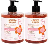 LABORATOIRE CHÂTEAU ROUGE - Huile de Douche Unifiante - Hydrate, Nourrit et Éclaire le Teint - Monoï - 500ml (Lot de 2)