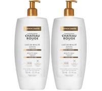 LABORATOIRE CHÂTEAU ROUGE Lait de Beauté 750ml - Soin Corps Hydratant, Unifiant et Éclaircissant à la Vitamine C - Peau Lumineuse, Unifiée et Éclatante - Peaux Noires, Mates et Métissées (Lot de 2)