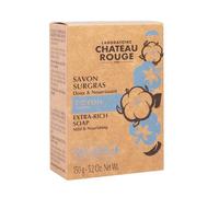 Laboratoire Chateau Rouge Savon Surgras, Fleur de Coton, 150 g | Anti-Démangeaisons pour Peaux Sèches et Sensibles, Mousse Onctueuse, Éclat Naturel, Apaisant et Hydratation Intense