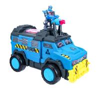 Laboratoire de Combat Mobile MrBeast Lab Hybrids, Station de Combat 100% opérationnelle, Accessoires et Figurine Hybride Mega-Tech exclusifs