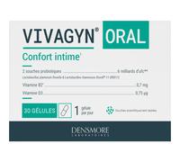 Densmore Laboratoire Vivagyn Voie orale Probiotique Confort intime 30 gélules