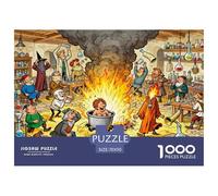 Laboratoire des alchimistes européens médiévaux Puzzle en Bois Imperméable DIY Puzzles De 1000 Pièces pour Adultes Défi Et Casse-tête De Décoration pour La Maison